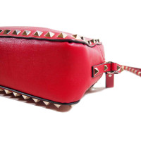 Valentino Garavani Rockstud Mini Crossbody Leather in Red