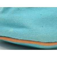Hermès Clutch aus Baumwolle in Blau