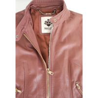 Bally Jacke/Mantel aus Leder in Rosa / Pink