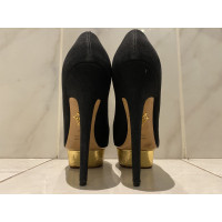 Charlotte Olympia Décolleté/Spuntate in Tela in Nero
