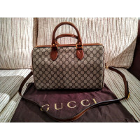 Gucci Reisetasche aus Canvas in Ocker