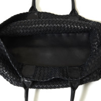 Bottega Veneta Tote Bag aus Leder in Schwarz