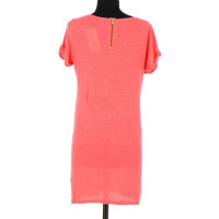 Claudie Pierlot Kleid aus Leinen in Rot