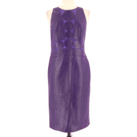Versace Kleid aus Leder in Violett
