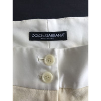 Dolce & Gabbana Hose aus Wolle in Creme