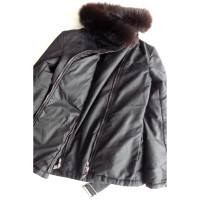 Max Mara Reversible jacket with fur collar