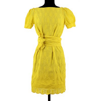 Diane Von Furstenberg Dress Cotton in Yellow