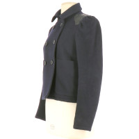 Maje Jacke/Mantel aus Wolle in Blau