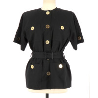Givenchy Jacke/Mantel aus Baumwolle in Schwarz