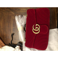 Gucci Marmont Bag en Coton en Rouge