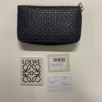 Loewe Täschchen/Portemonnaie aus Leder in Blau