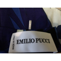 Emilio Pucci Oberteil aus Viskose in Blau