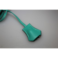 Hermès Bolide 31 made of leather in turquoise