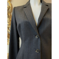 Dolce & Gabbana Giacca/Cappotto in Lana in Grigio