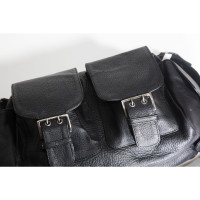 Versus Reisetasche aus Leder in Schwarz