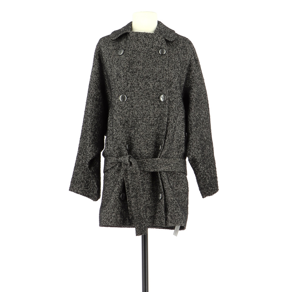 Pinko Jacke/Mantel aus Wolle in Grau