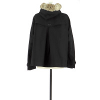 Comptoir Des Cotonniers Jacke/Mantel aus Baumwolle in Schwarz