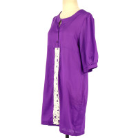 Maje Kleid aus Seide in Violett