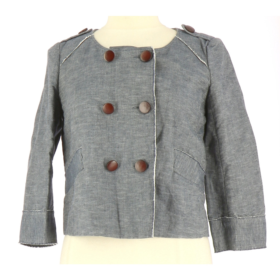 Comptoir Des Cotonniers Jacke/Mantel aus Baumwolle in Blau