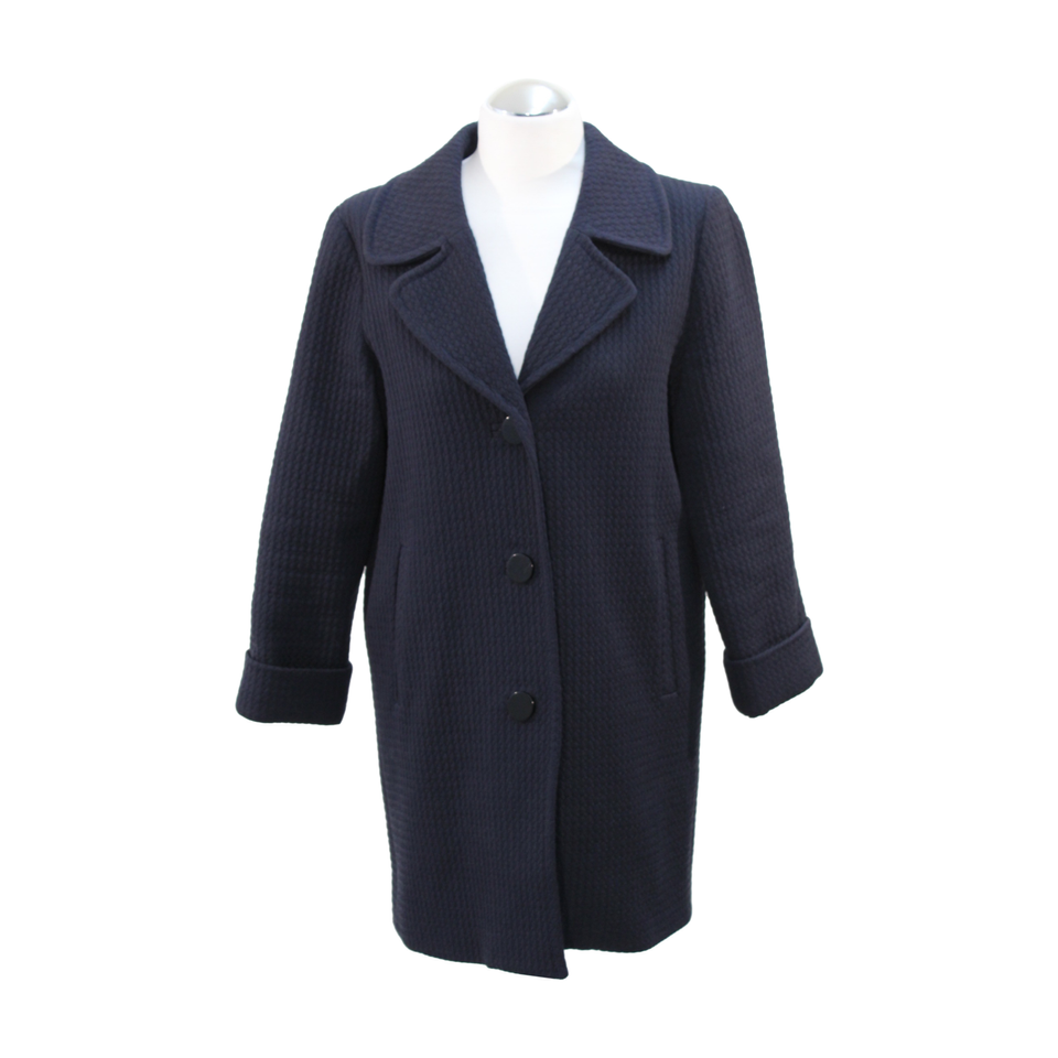 Claudie Pierlot Veste/Manteau en Coton en Bleu