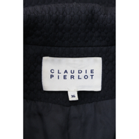 Claudie Pierlot Veste/Manteau en Coton en Bleu