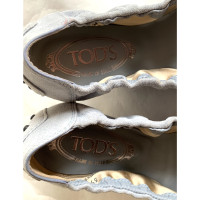 Tod's Slippers/Ballerinas Suede in Grey