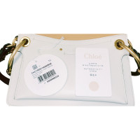 Chloé Roy Mini Shoulder Bag Leer in Wit