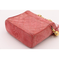 Chanel Umhängetasche aus Wildleder in Rosa / Pink