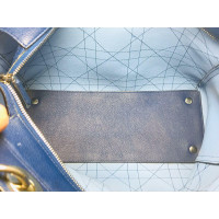 Christian Dior Diorissimo Bag Medium Leather in Blue