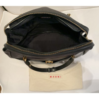 Marni Shoulder bag Leather in Grey