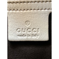 Gucci Handtas Leer in Beige