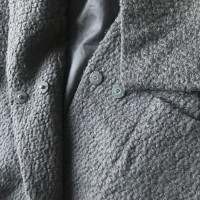 Ganni Jacke/Mantel aus Wolle in Grau