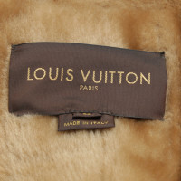 Louis Vuitton Lederjacke in Hellbraun