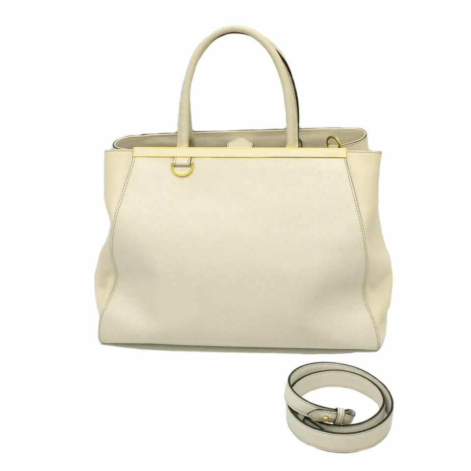 Fendi 2Jours Leather in White