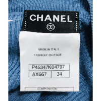 Chanel Strick aus Leinen in Blau