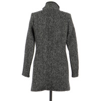 Comptoir Des Cotonniers Jacke/Mantel aus Wolle in Grau