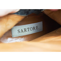 Sartore Bottines en Cuir en Ocre