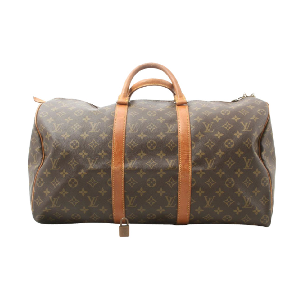 Louis Vuitton Keepall 50 aus Canvas in Braun