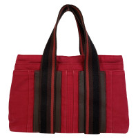 Hermès Tote Bag aus Baumwolle in Rot