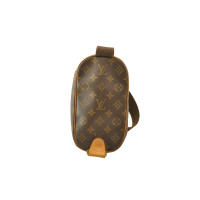 Louis Vuitton Pochette Gange in Tela in Marrone