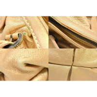 Salvatore Ferragamo Handbag Leather in Gold