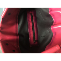 Lanvin Umhängetasche aus Lackleder in Rosa / Pink