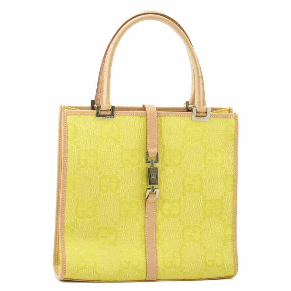 Gucci Shoulder bag Canvas in Yellow