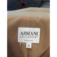 Armani Collezioni Jacke/Mantel aus Wolle in Beige