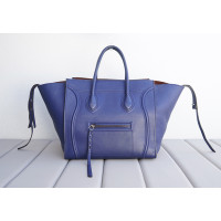 Céline Phantom Luggage in Pelle in Blu