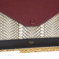 Céline Pocket Chain Python Leather