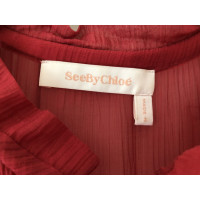 See By Chloé Kleid aus Baumwolle in Rot