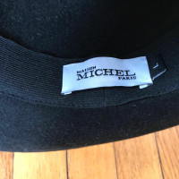 Maison Michel Hut/Mütze aus Wolle in Schwarz