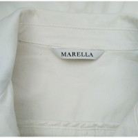 Marella Veste/Manteau en Coton en Blanc