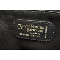 Red (V) Shoulder bag Leather in Black